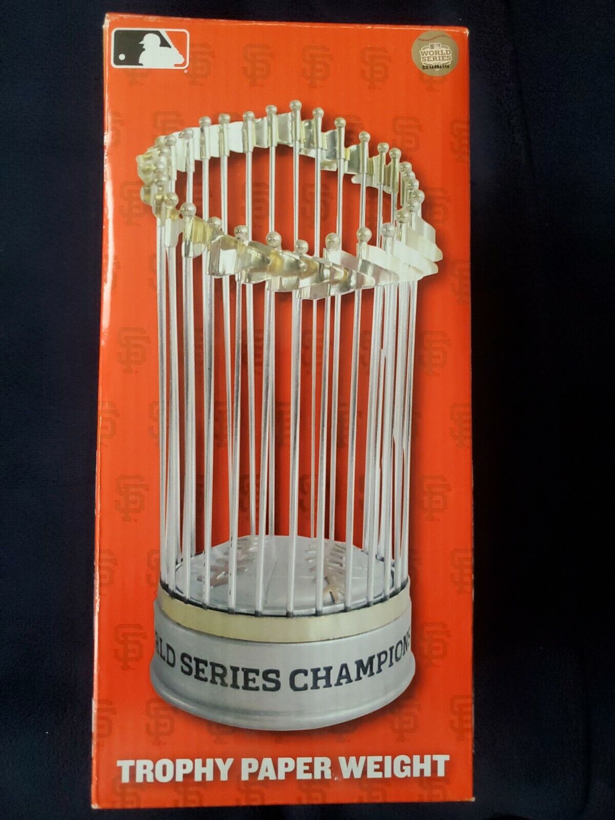 2012 San Francisco Giants World Series Champions Replica Trophy Paper Weight