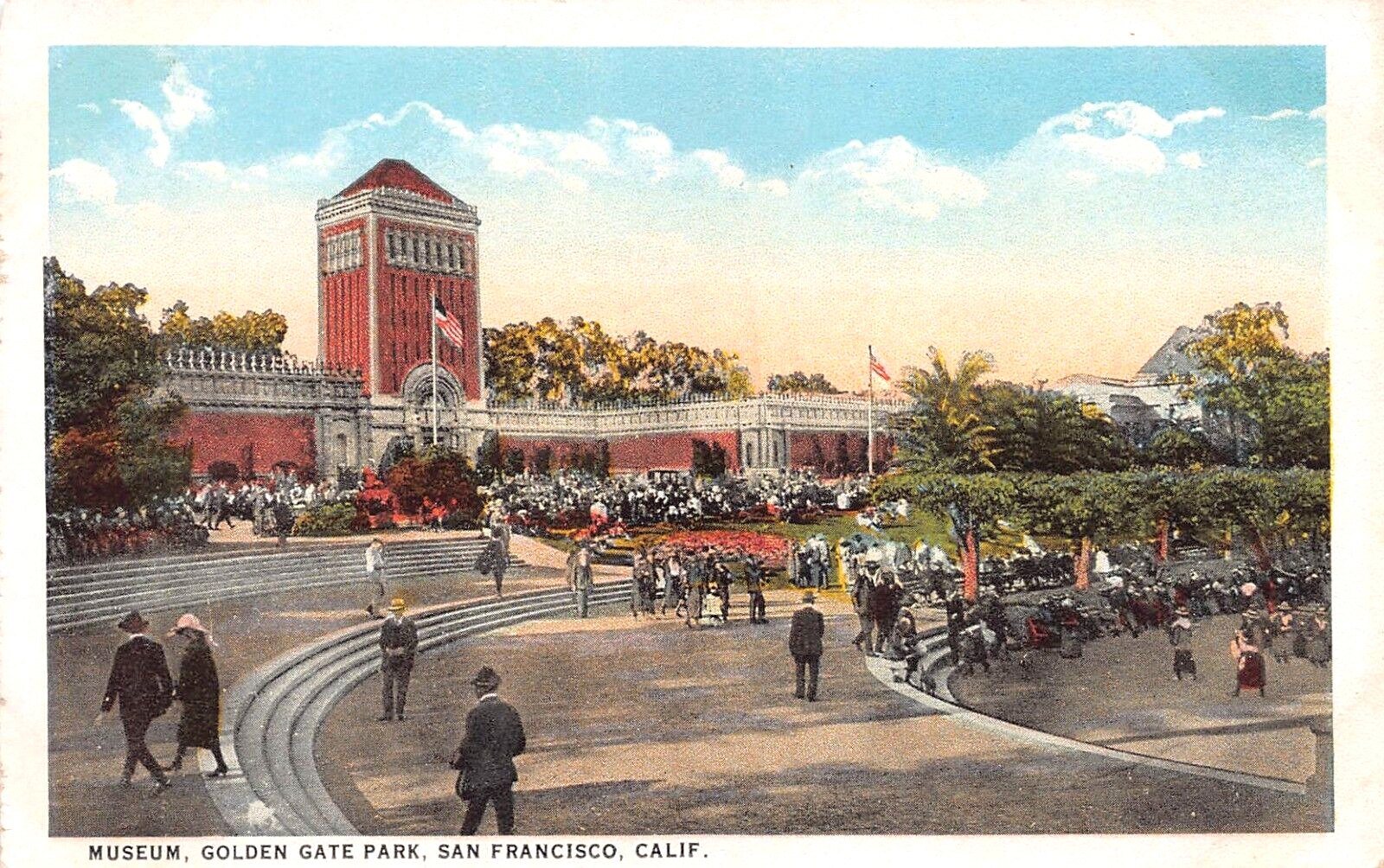 Museum, Golden Gate Park, San Francisco, California, Early Postcard, Unused