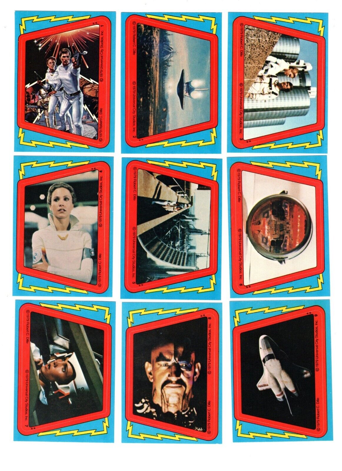 1979 TOPPS BUCK ROGERS IN THE 25TH CENTURY 22-CARD STICKER SET NM/MT