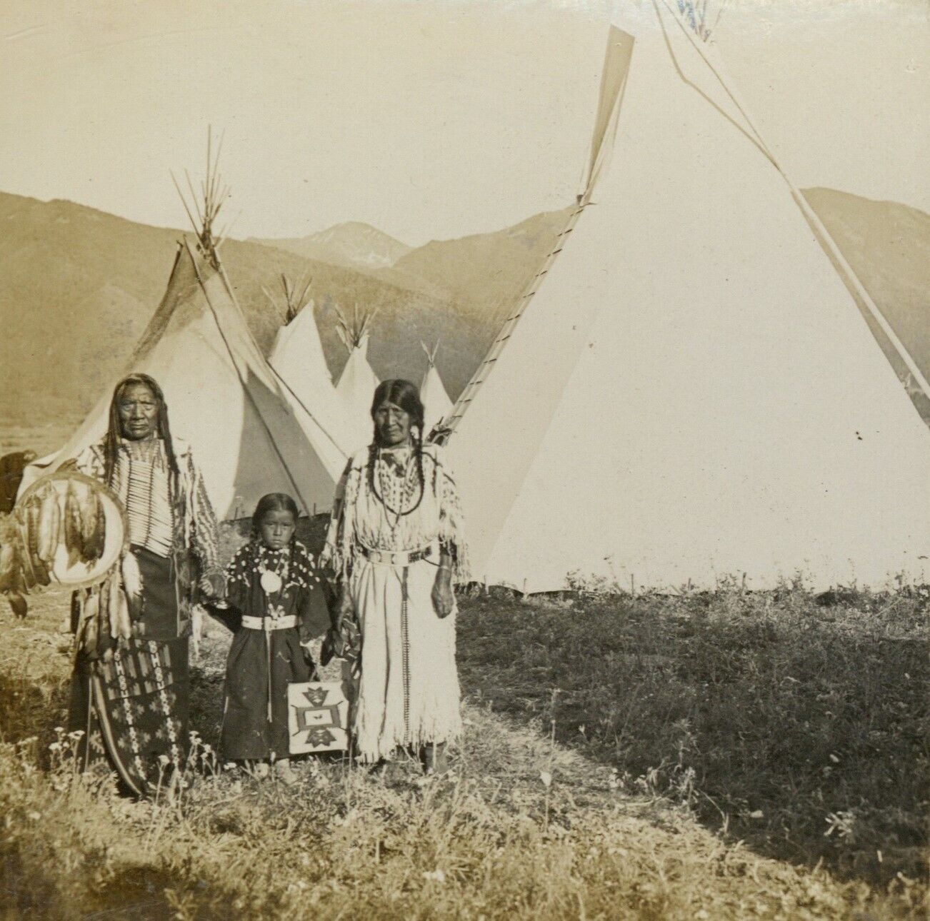 Chief Charlot Flathead Montana 1908 Original Native American Indian Photo 13048