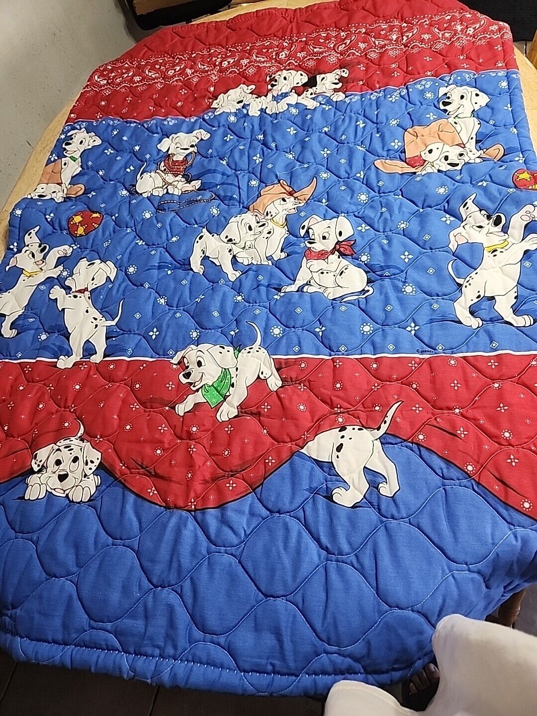 Vintage Disney 101 Dalmatians Baby Comforter Quilt Bedding With Extras