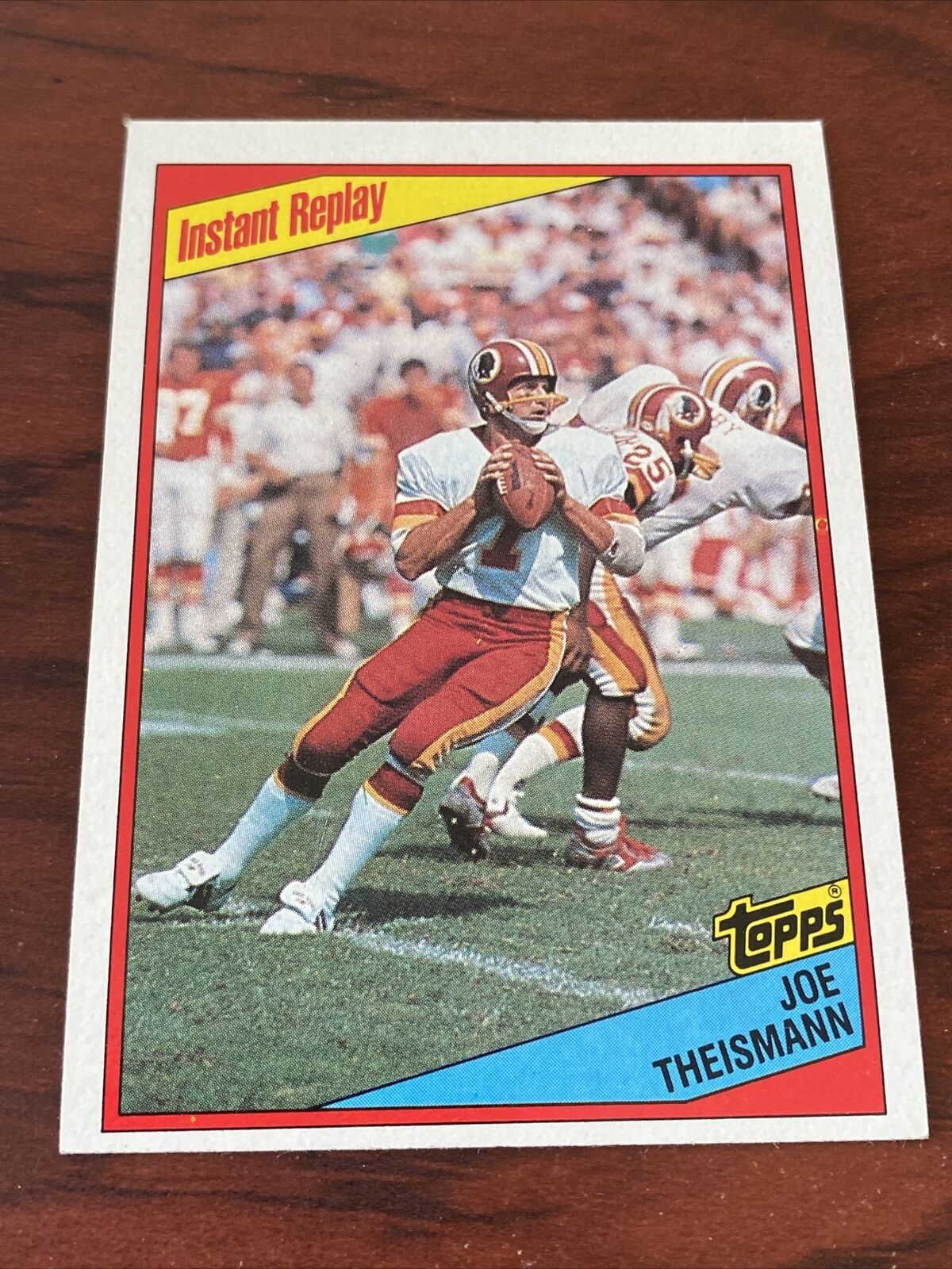 1984 Topps Instant Replay Joe Theismann Washington Redskins #391 B4216