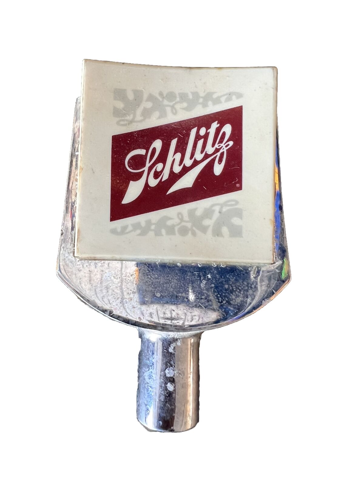 Vintage Schlitz 1964 Beer Tap Handle Knob Chrome 3.75” Kegerator