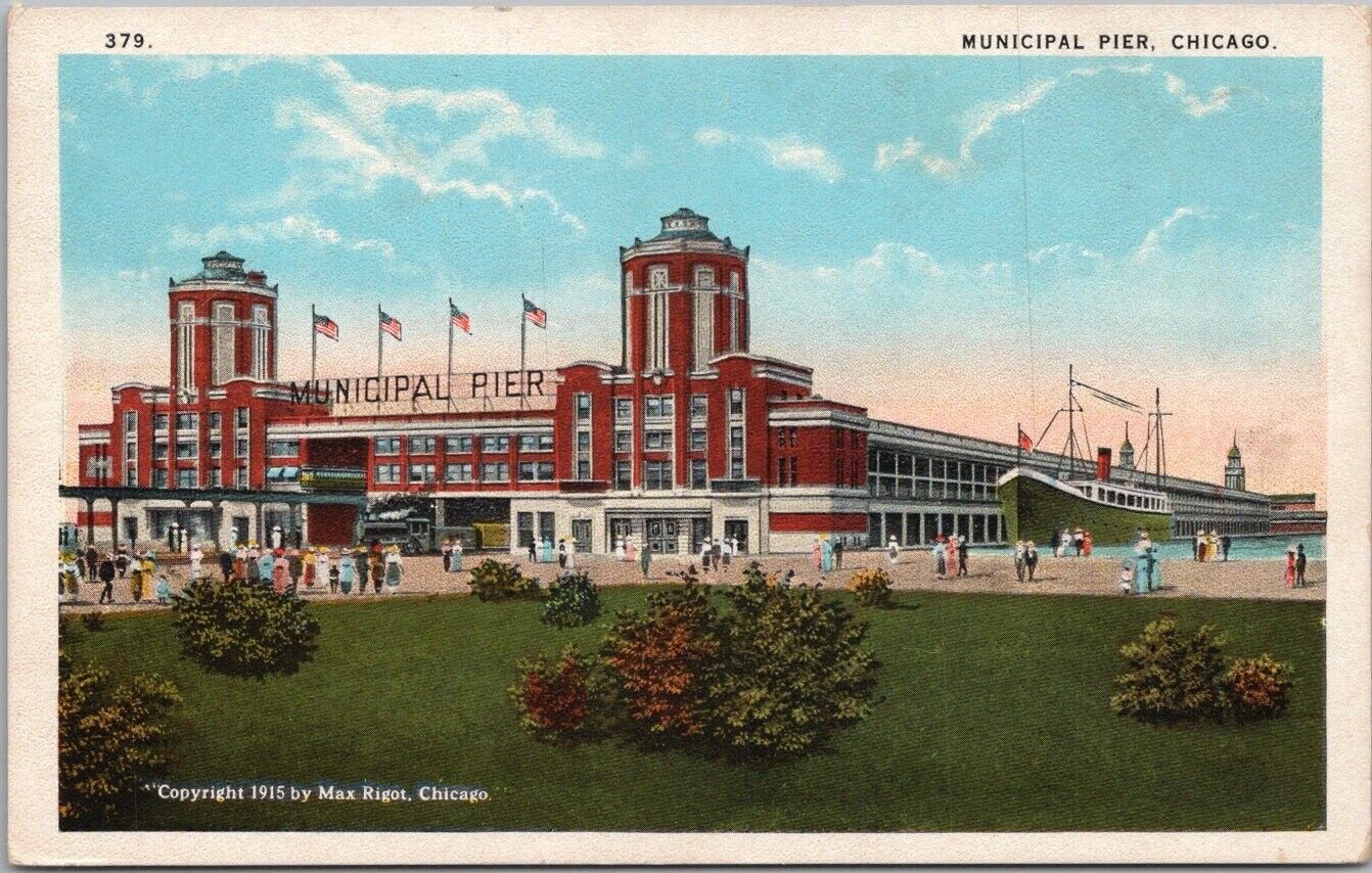 Vintage 1915 CHICAGO Illinois Postcard 