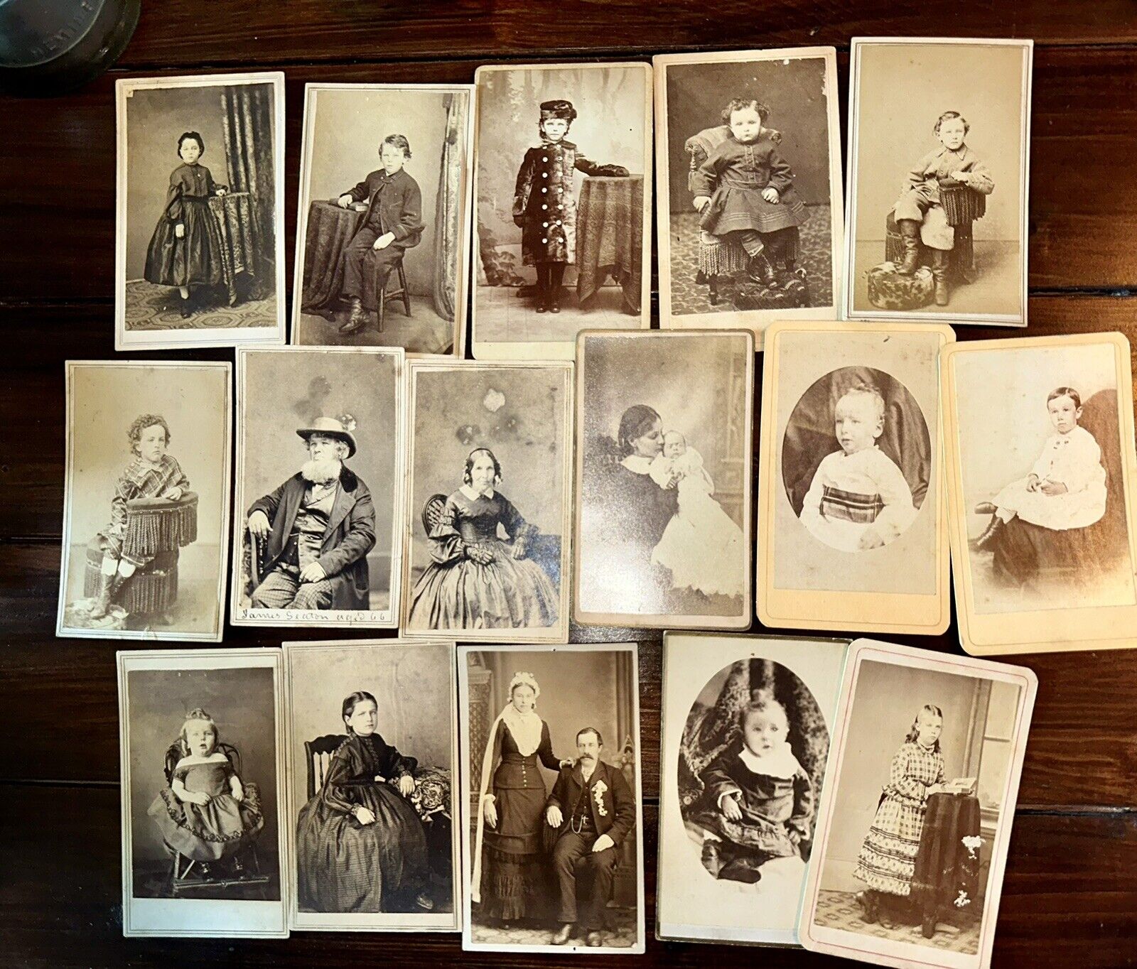 Lot of CDV Photos from the 1860s and 1870s Some ID\'d 7218(x)