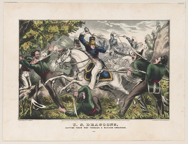Photo:U.S. dragoons,Wexican War,Cavalry,Soldiers,1847