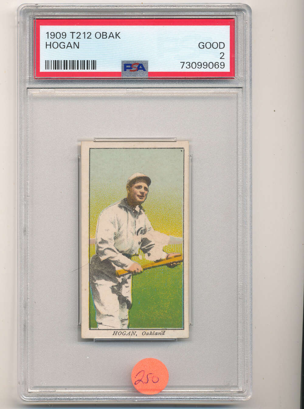 1911 t212 Obak  Hogan Oakland Oaks PCL psa 2 good nice  card bm3