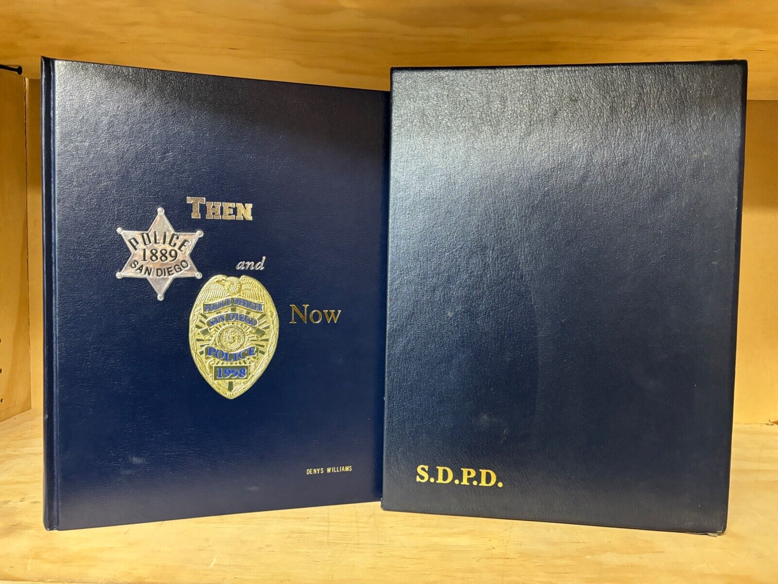 San Diego Police Department 1889-1998 Then and Now Book with Case - VGC