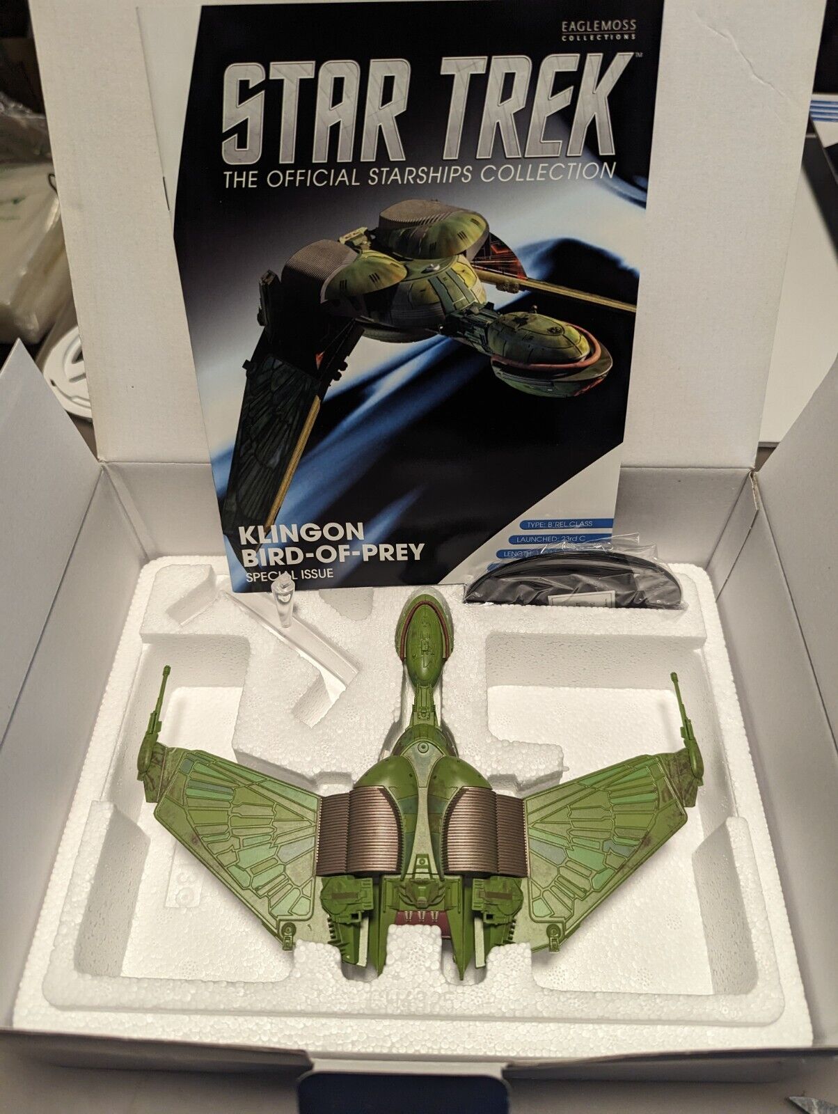 Klingon Bird of Prey XL + Magazine Eaglemoss Star Trek Model
