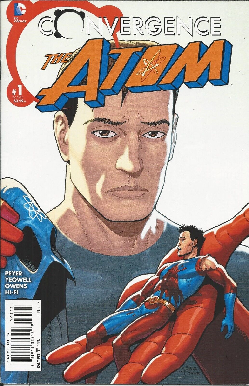 Convergence Atom Comic 1 Cover A First Print 2015 Tom Peyer Yeowell Owens DC