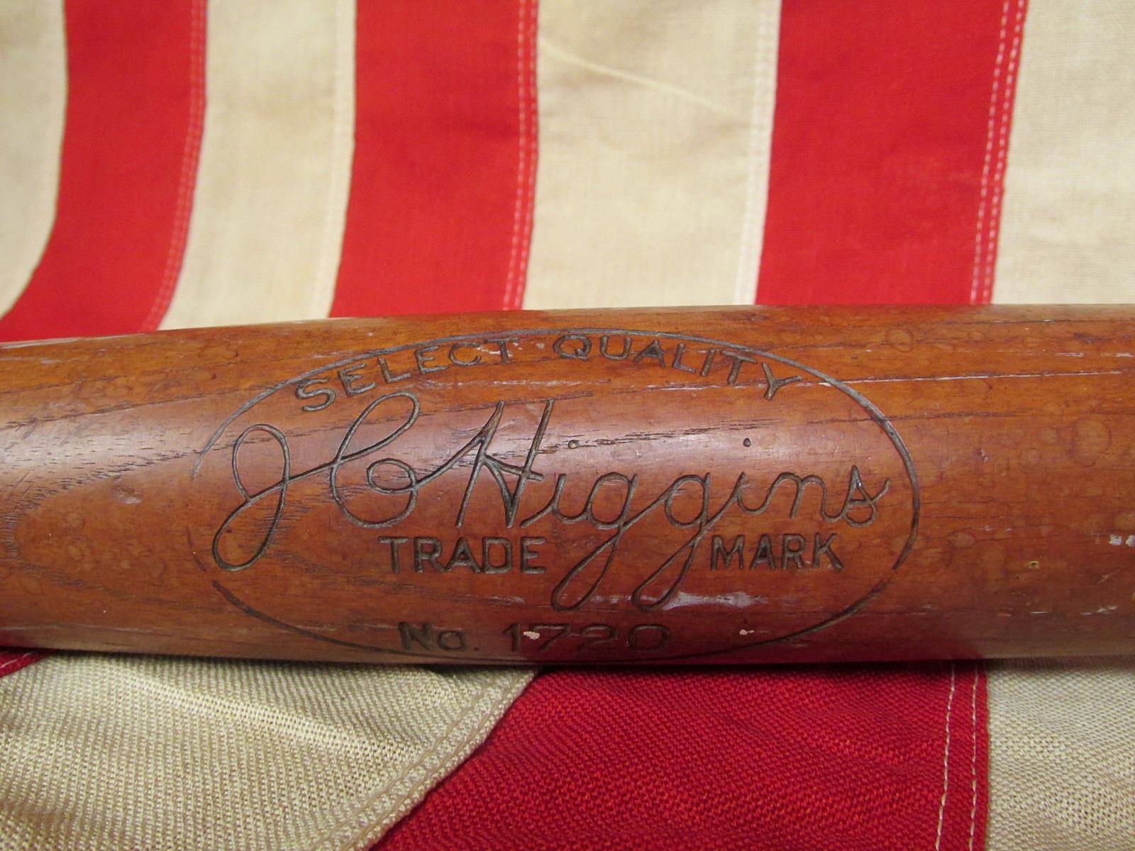 Vintage JC Higgins No.1720 early Wood Baseball Bat 34\