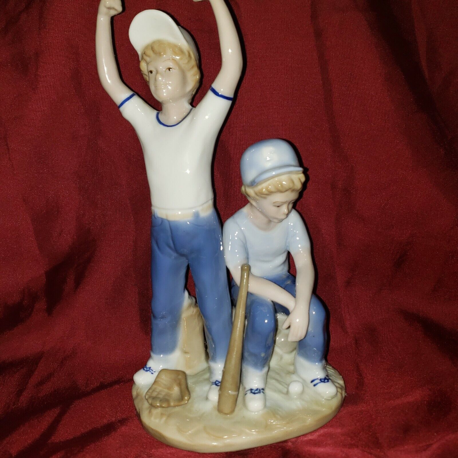 Paul Sebastian Baseball Players Porcelain Figurine 1989 