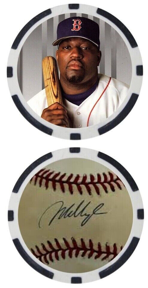 MO VAUGHN - BOSTON RED SOX - POKER CHIP ***SIGNED***