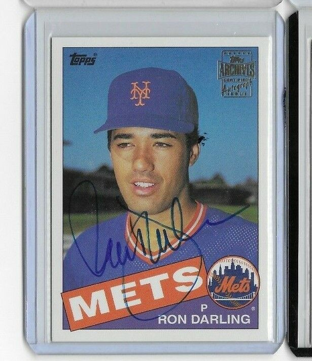 2003 TOPPS ARCHIVES FAN FAVORITES RON DARLING AUTOGRAPH AUTO