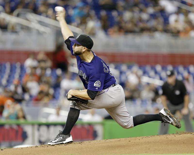 TYLER CHATWOOD Colorado Rockies 8X10 PHOTO PICTURE 22050701917