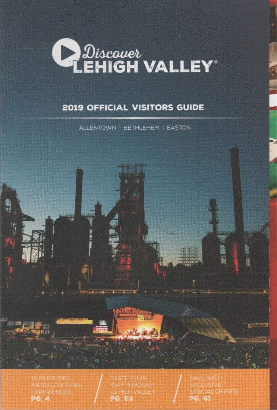 2019 Lehigh Valley Official Visitors Guide Allentown Bethlehem Pennsylvania
