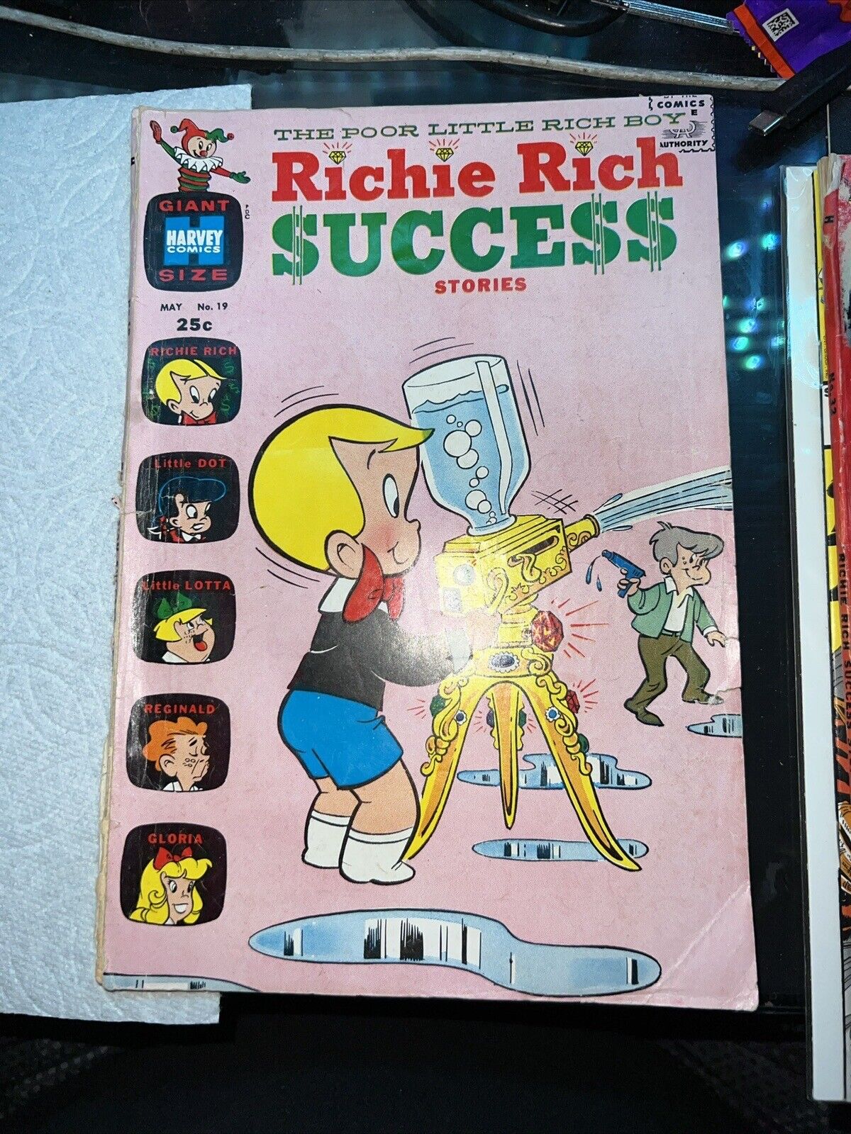 RICHIE RICH SUCCESS STORIES #19, Harvey Comics 1968, our grade 6.5-7.0
