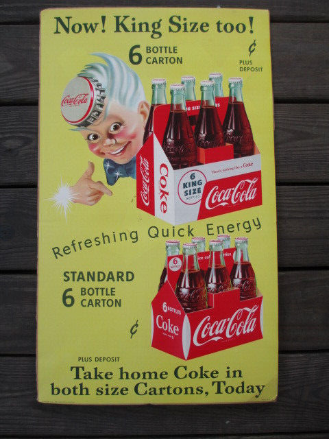 Coca-Cola 1955  Litho Print Sprite Boy King Size Original