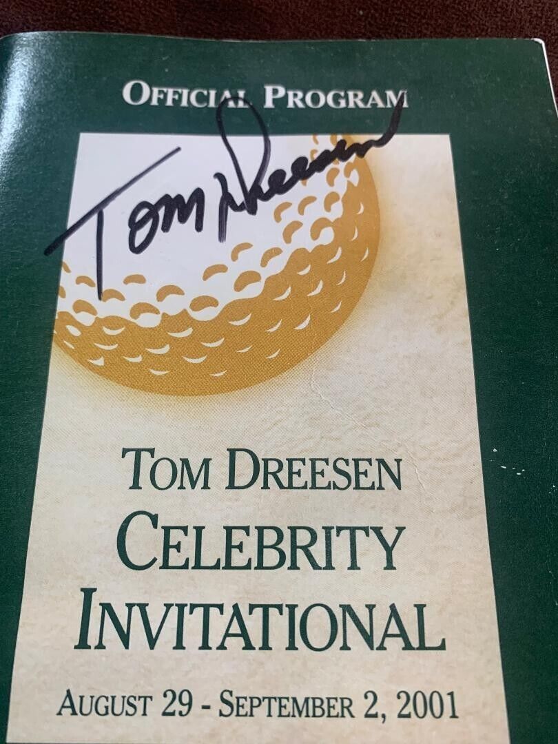 Tom Dreesen Celebrity/ Sports Invite 2001 - 30 Diff  Autographs - Some HOF 