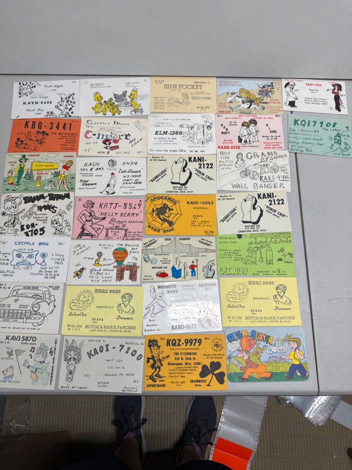 Lot of 30 Vintage QSL Cards lot # 47