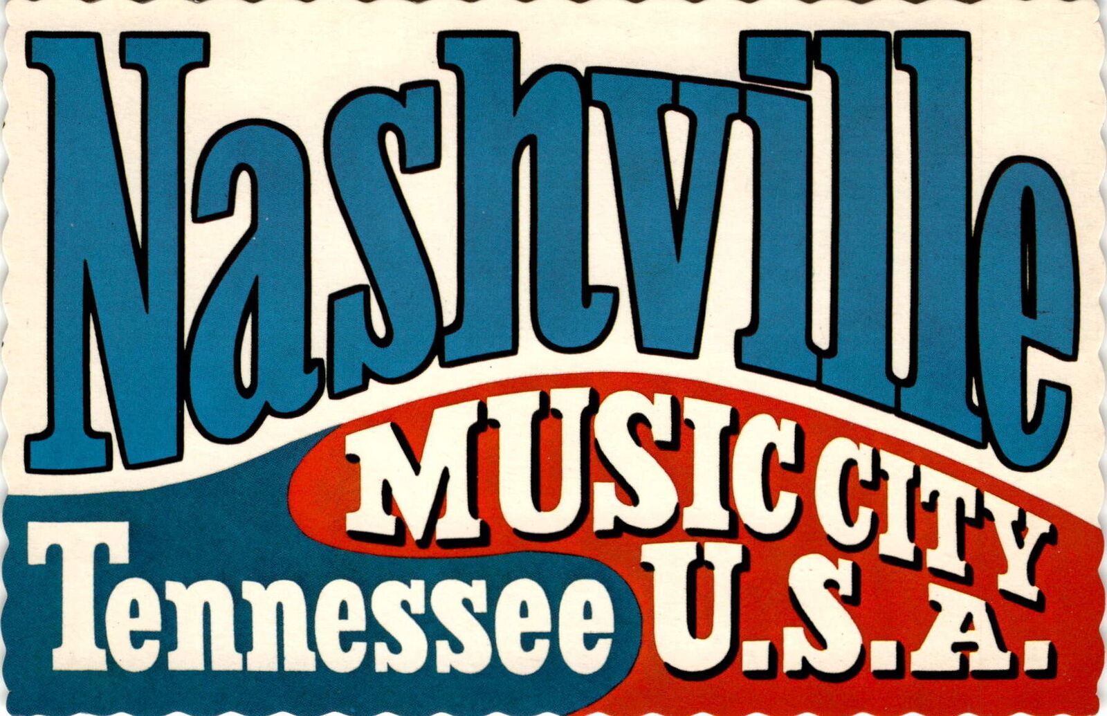 Nashville, Tennessee, Music City, recording studios, record pressing Postcard