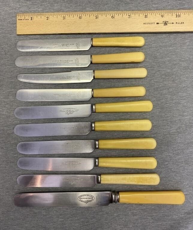 Set Of 10  ROBERT F. MOSLEY Vintage Knives Knife
