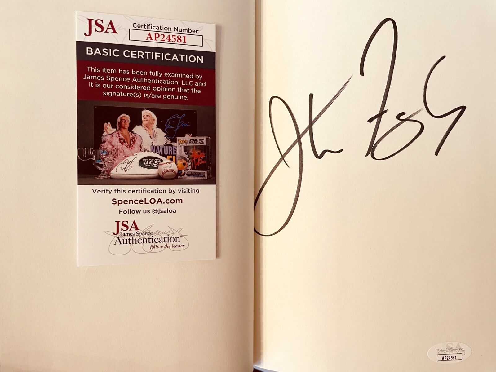 John Fogerty autographed signed Fortunate Son hardcover 1st edition book JSA COA