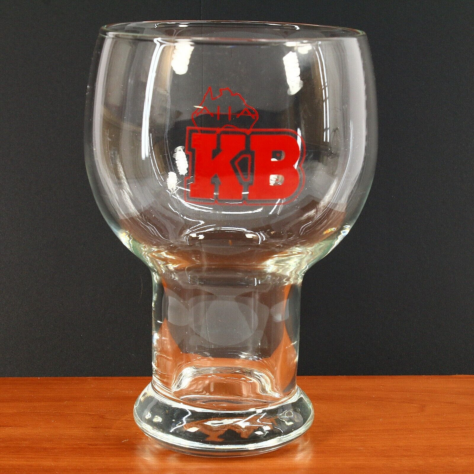 KB Lager Beer Pub Glass ~ AHA ● Vintage Large 13cm High x 9cm Wide ● Fast Post