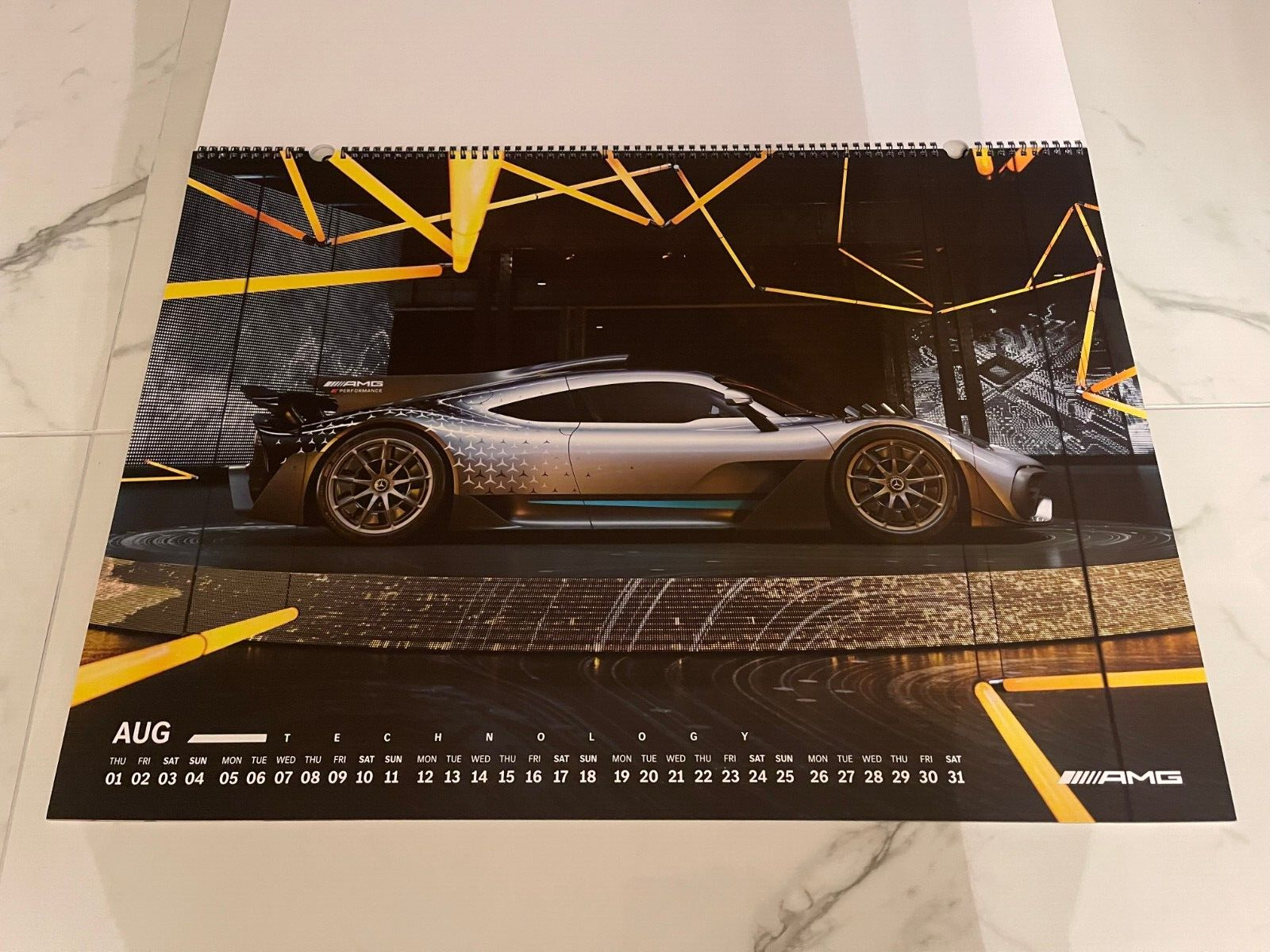 2024 MERCEDES BENZ AMG  SO AMG Poster Size Calendar Limited Edition Germany Rare