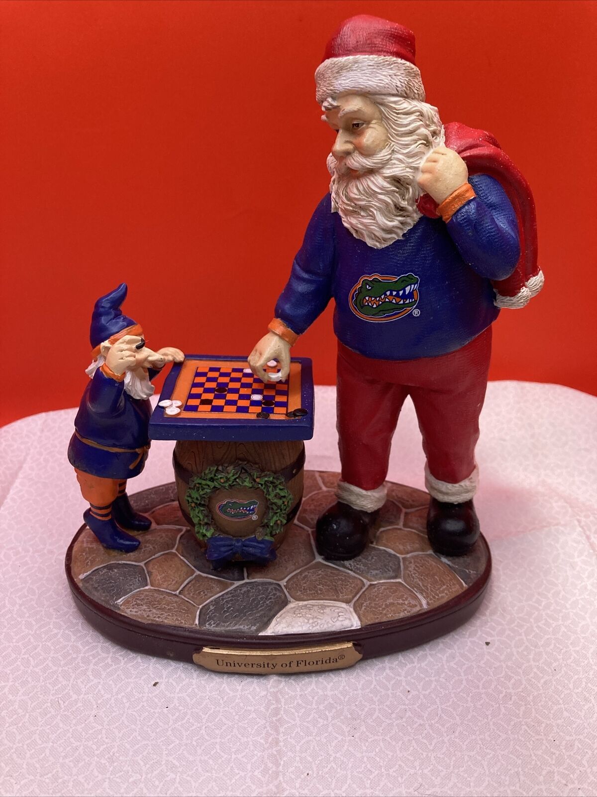 Santa checkers figurine from The Memory Company, Florida Gators 🐊 Licensed