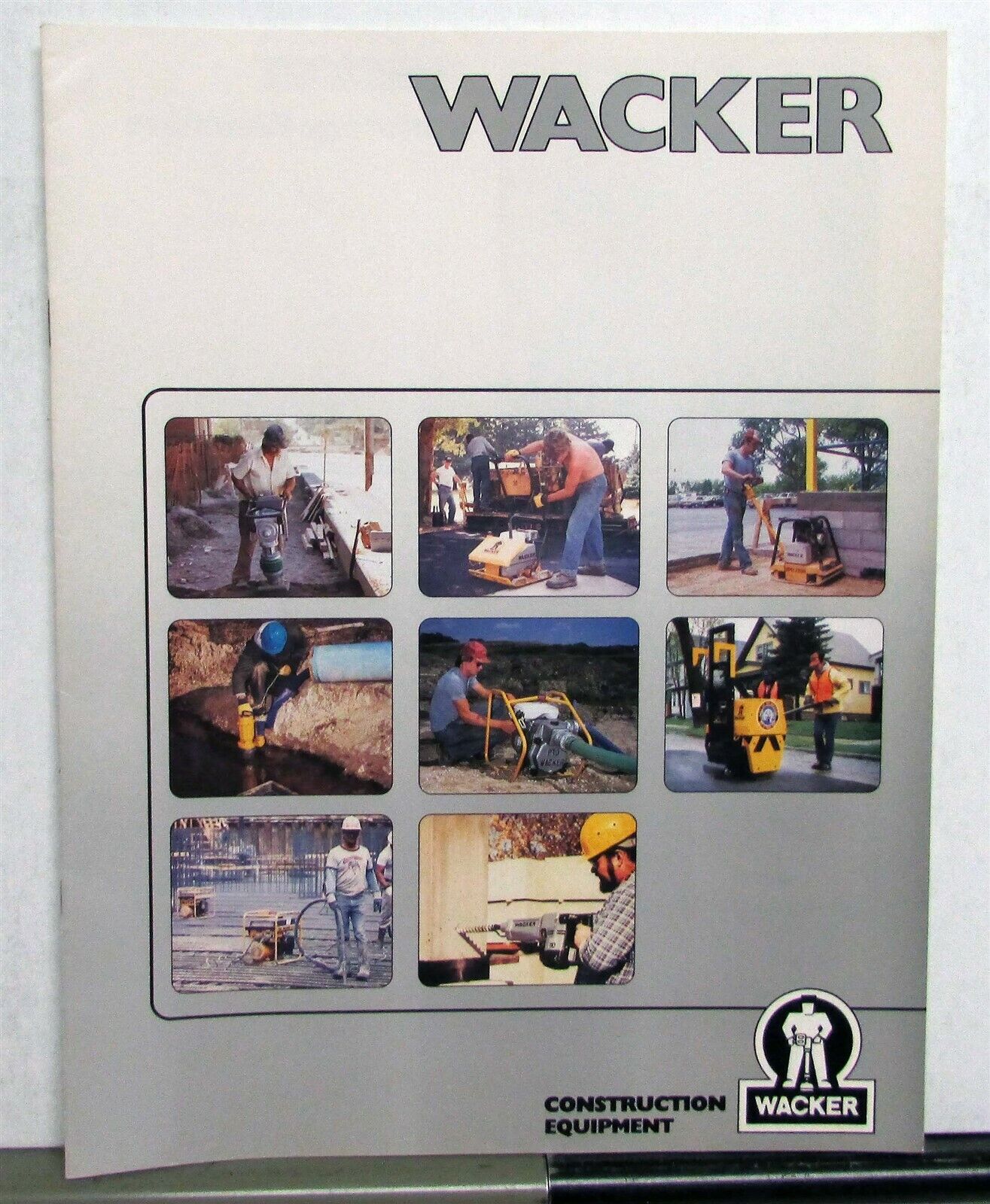 1989 Wacker Vibratory Rollers Rammers Construction Equipment Sales Brochure