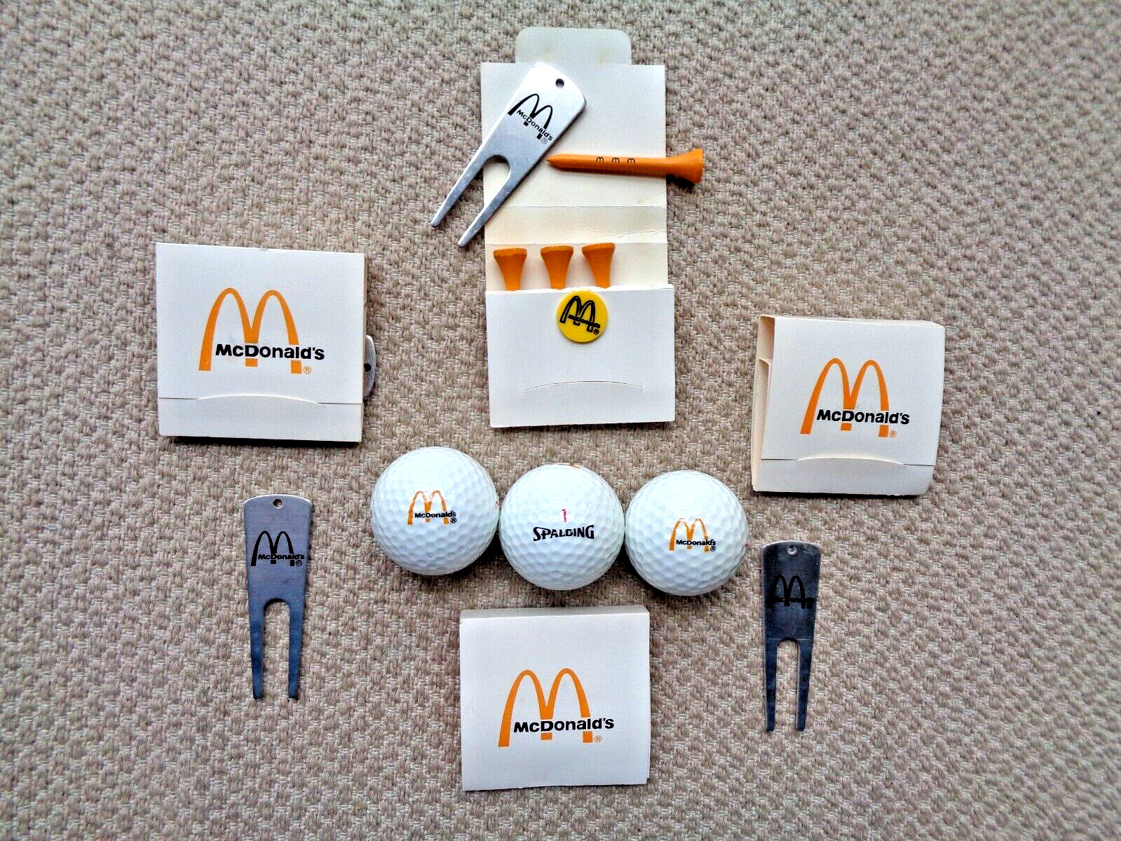McDonald\'s 1980\'s LOGO Golf Ball Set