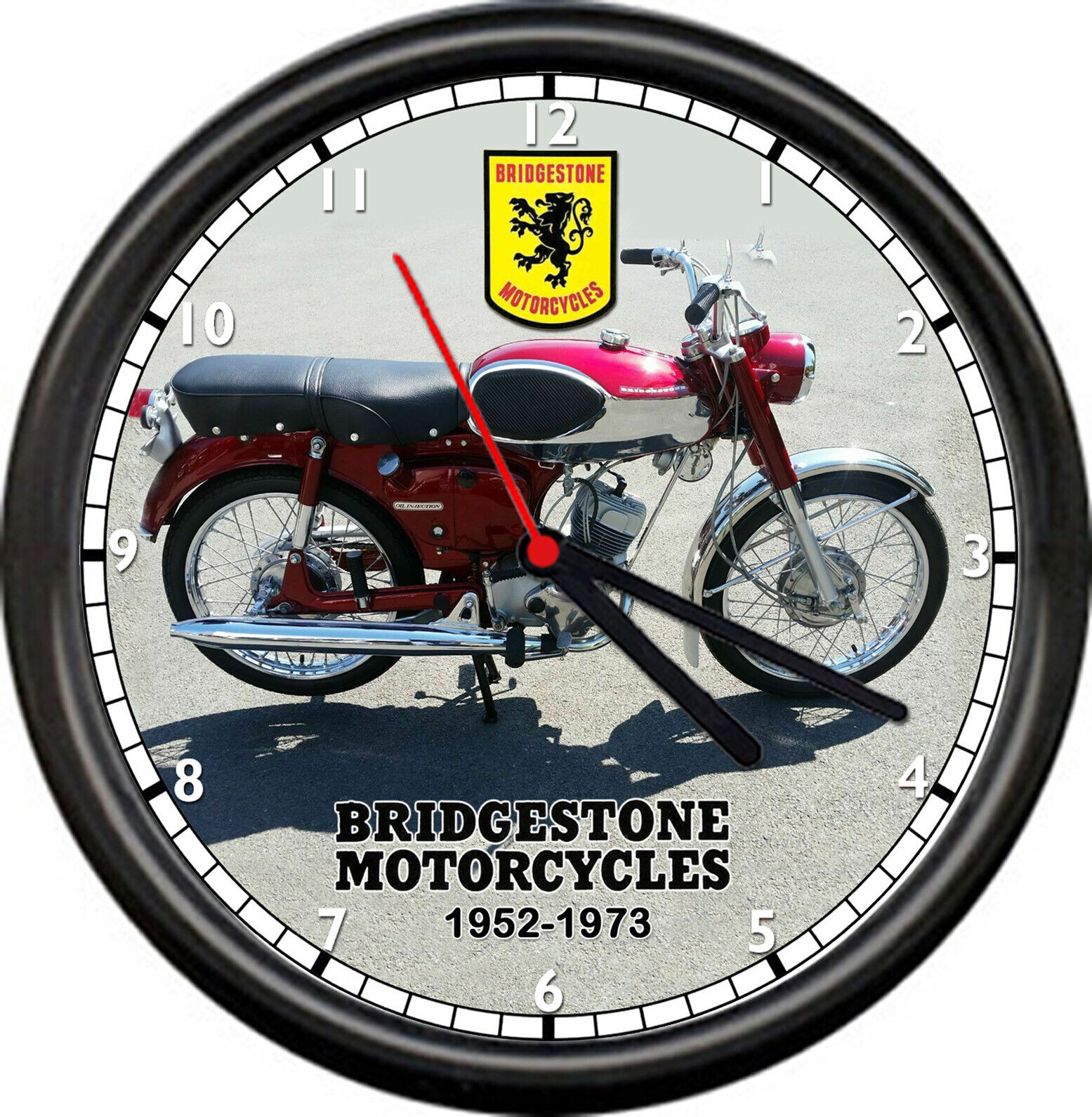 Bridgestone Motorcycle Rare 1952-1973 1965 Bridgestone 90 Sport Sign Wall Clock