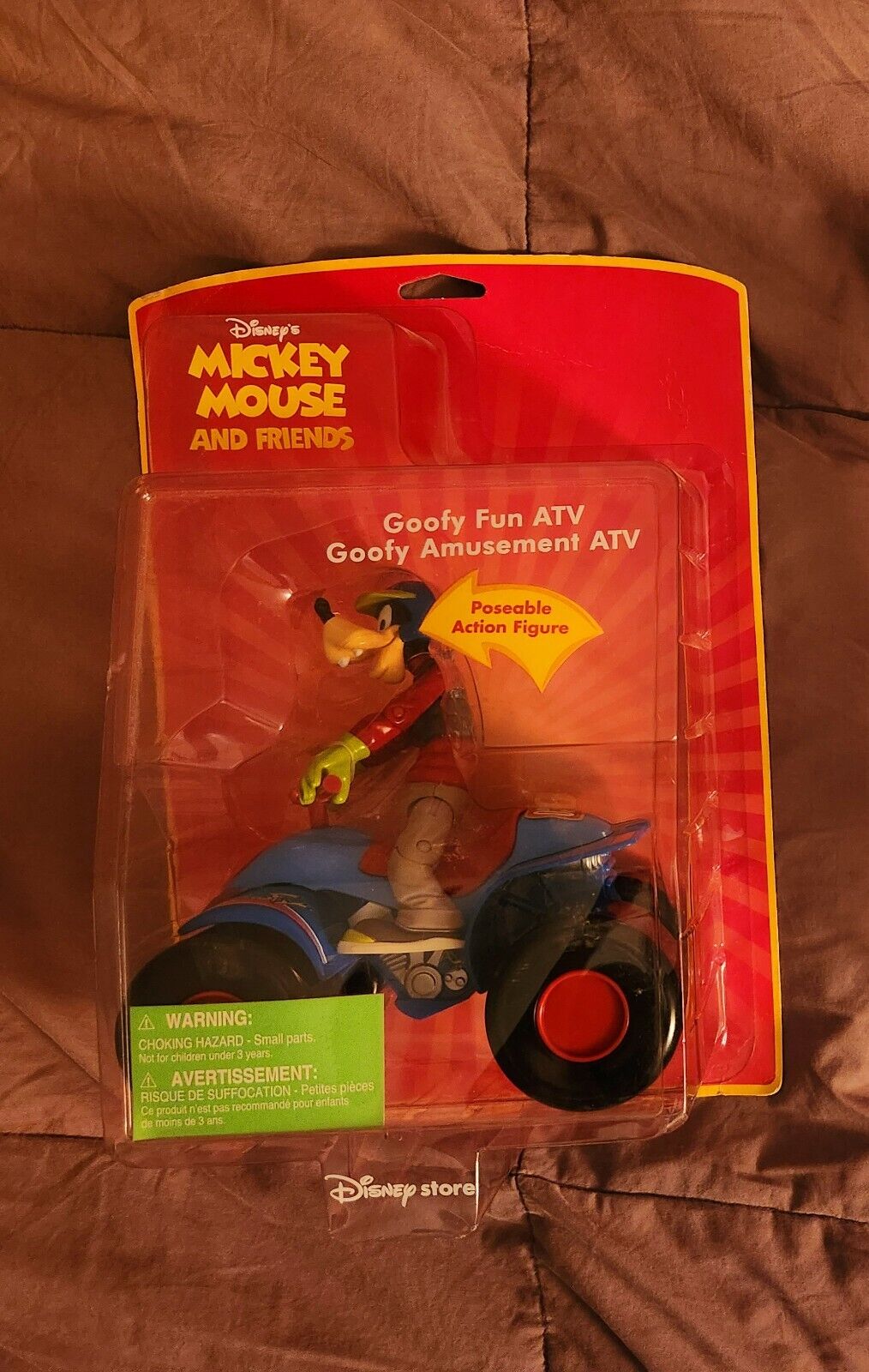 DISNEY STORE MICKEY MOUSE & FRIENDS GOOFY FUN ATV ACTION FIGURE NEW IN PKG