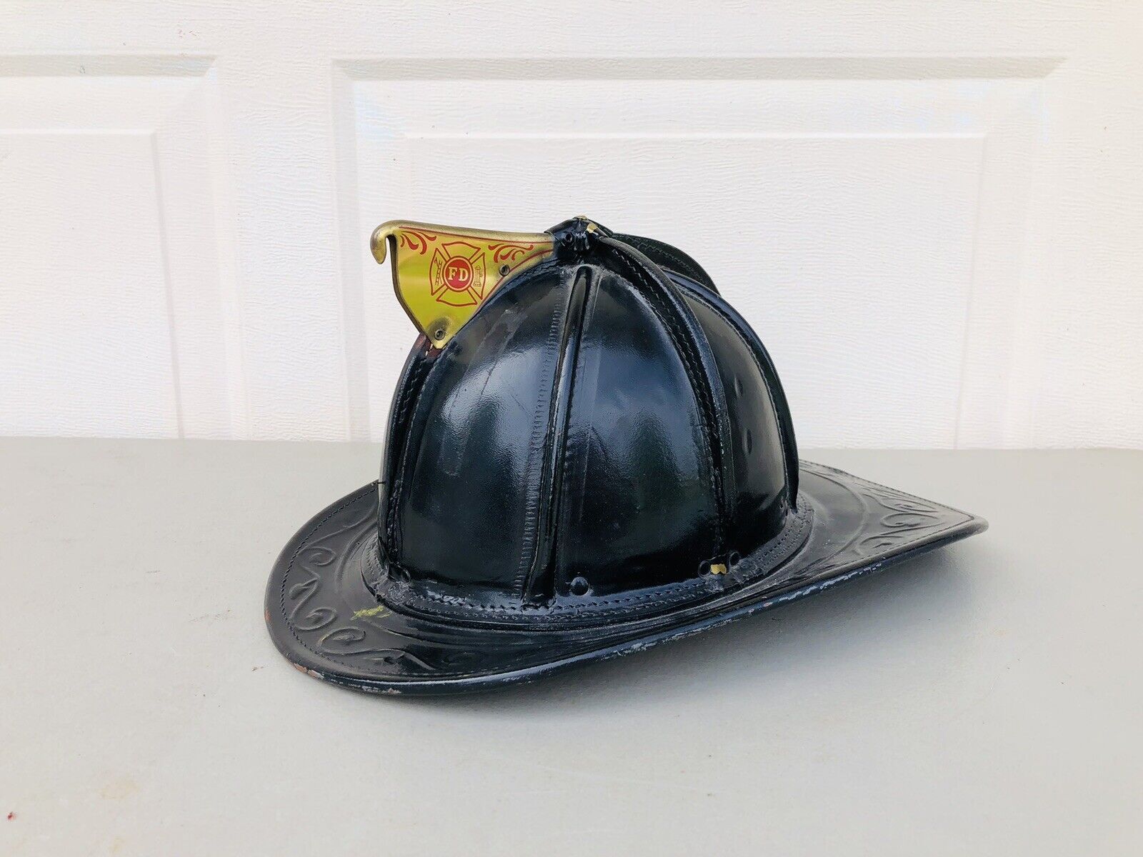 Vintage Cairns Leather Fire Helmet