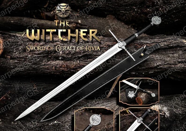 The Witcher 3 Wild Hunt Swords，Geralt Of Rivia Cosplay Swords Weeding Gift