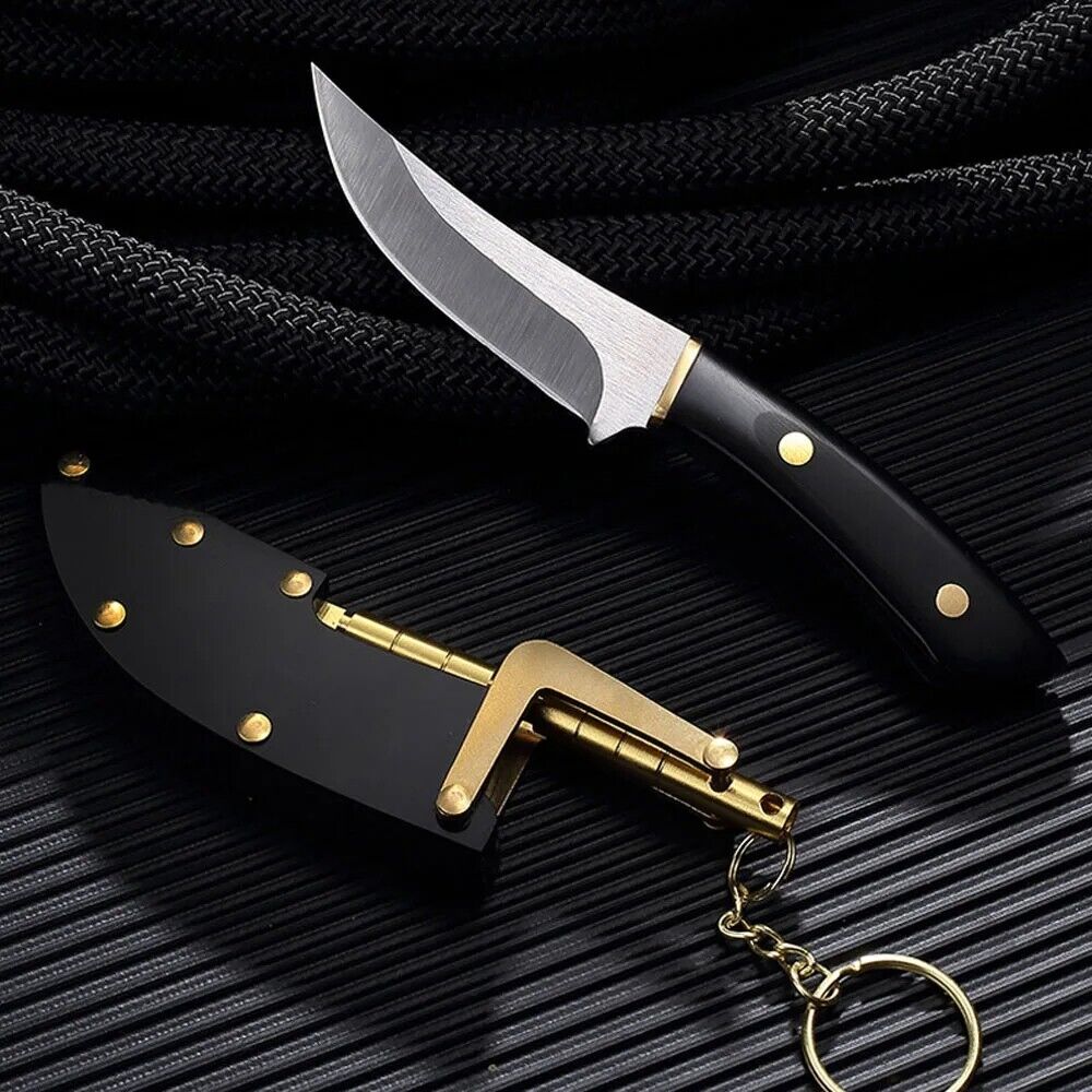 Trailing Point Knife Fixed Blade Hunting Survival Combat Camping Mechanical Case