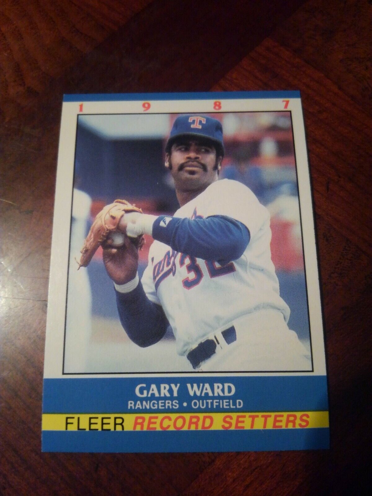 GARY WARD 1987 FLEER RECORD SETTERS #40 OF 44 