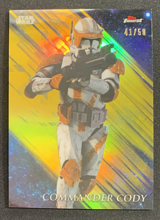 Commander Cody 2018 Topps Star Wars Finest Gold Refractor Card #26 #/50