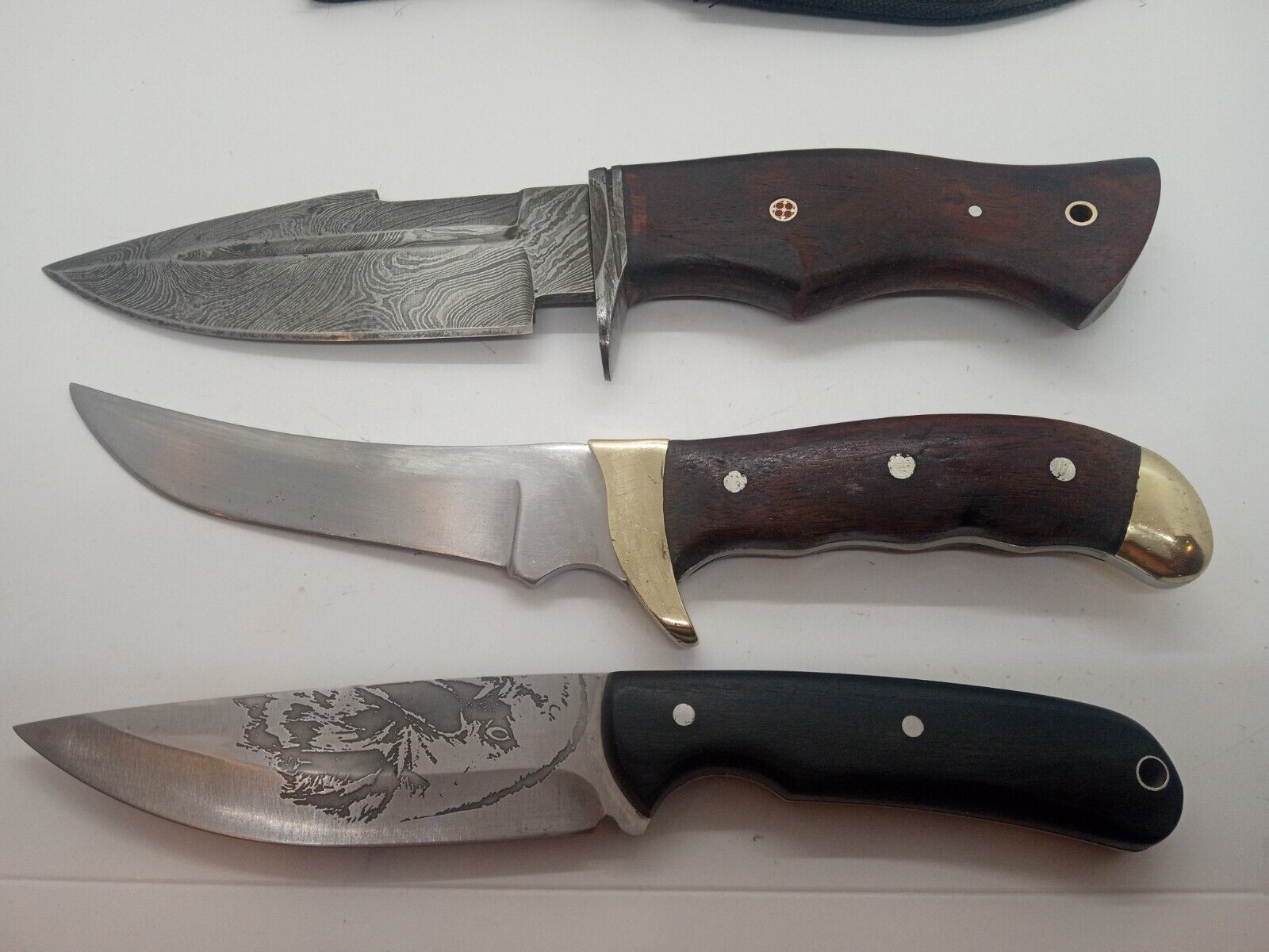 Fixed blade knives...lot of 3