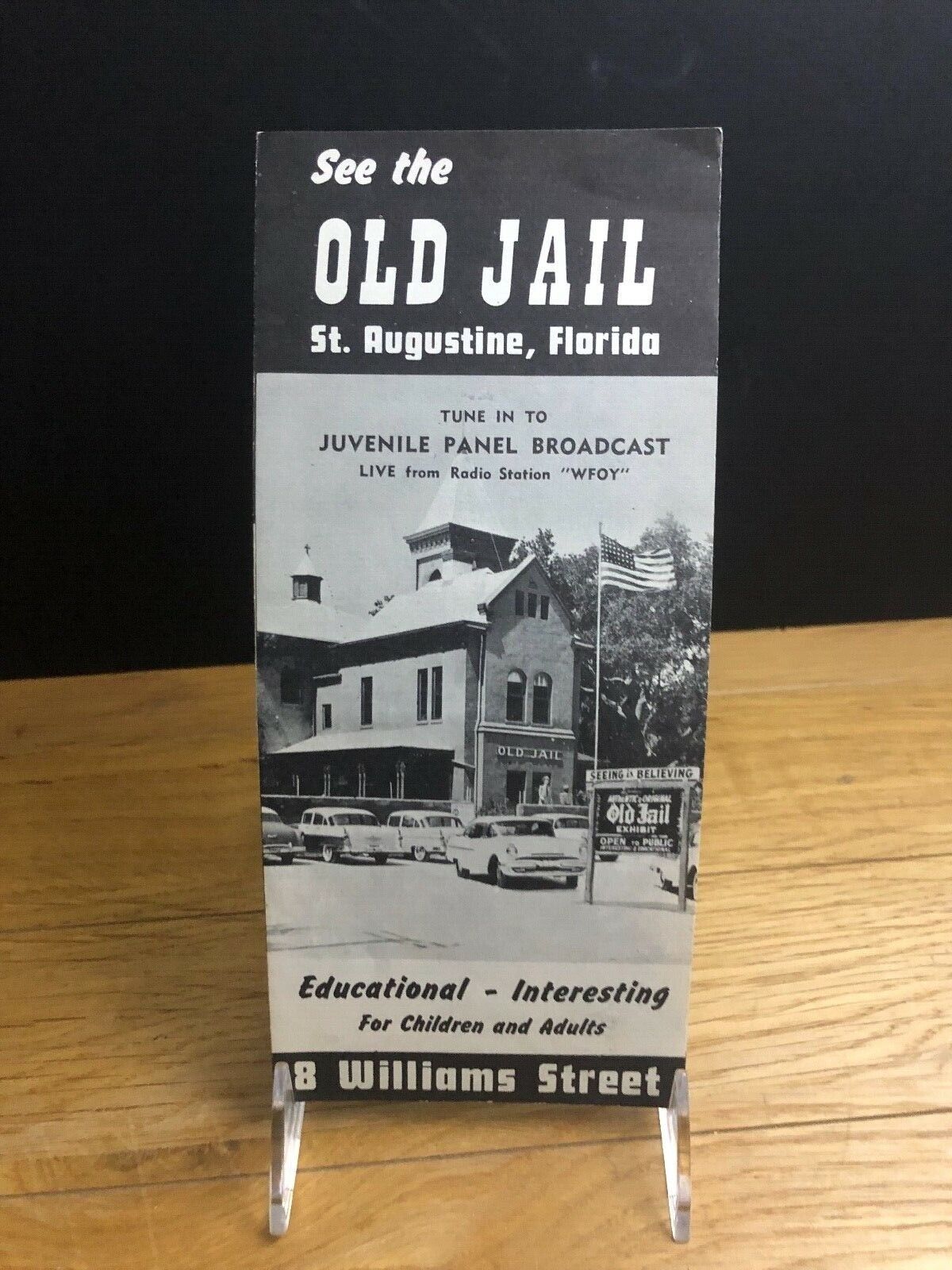 Vintage Travel Brochure Old Jail St. Augustine, Florida Undated, Circa 1950s 