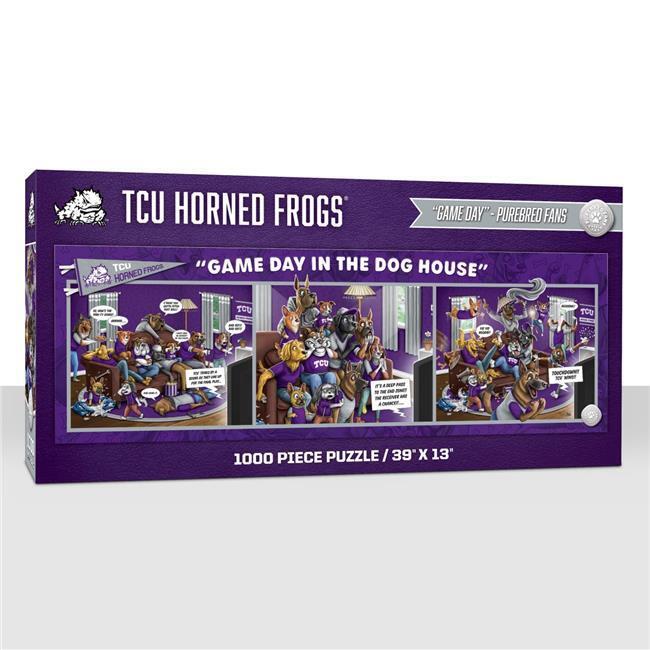 YouTheFan 2505572 NCAA TCU Horned Frogs Game Day in the Dog House Puzzle  100...