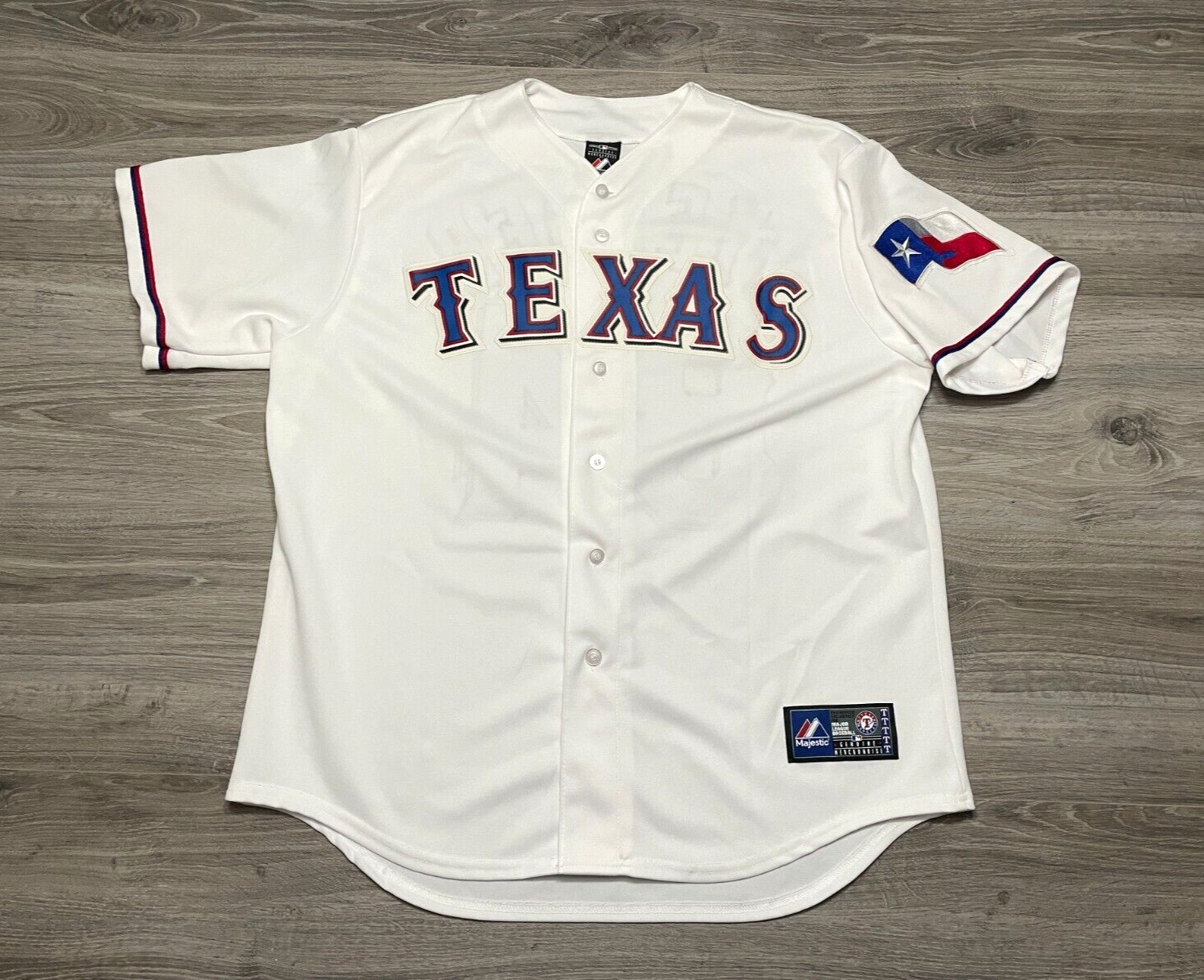 Prince Fielder #84 Texas Rangers MLB Majestic Authentic Sewn Jersey Men\'s XL