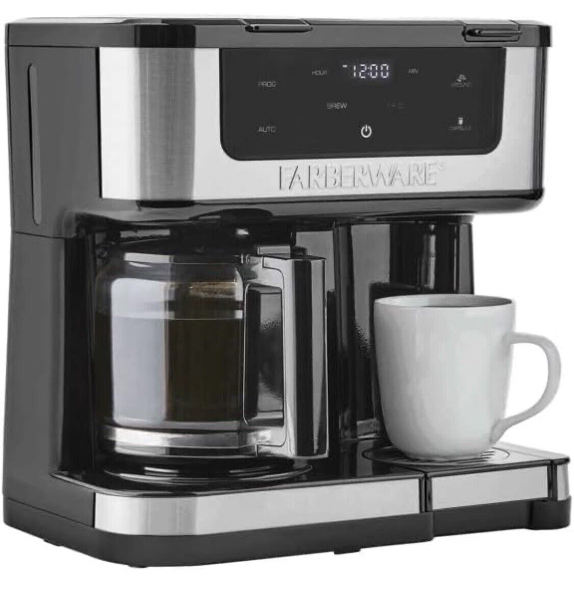 Farberware Dual Brew Side by Side Coffee Maker - One Filter Missing