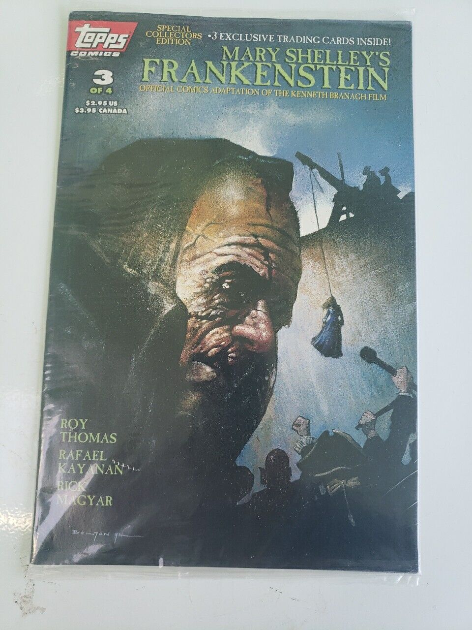 MARY SHELLEY\'S FRANKENSTEIN #3 (SEALED, NM) TOPPS COMICS, FILM ADAPTATION