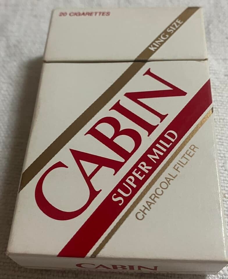 Vintage Cabin Super Mild  Cigarette Cigarettes Cigarette Paper Box Empty