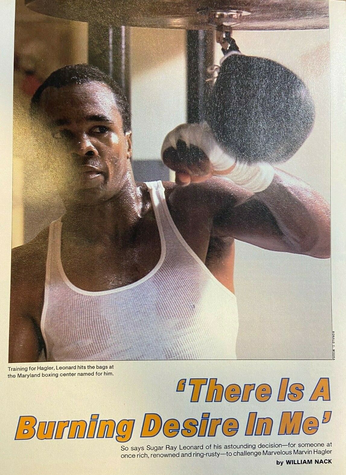 1986 Boxer Sugar Ray Leonard