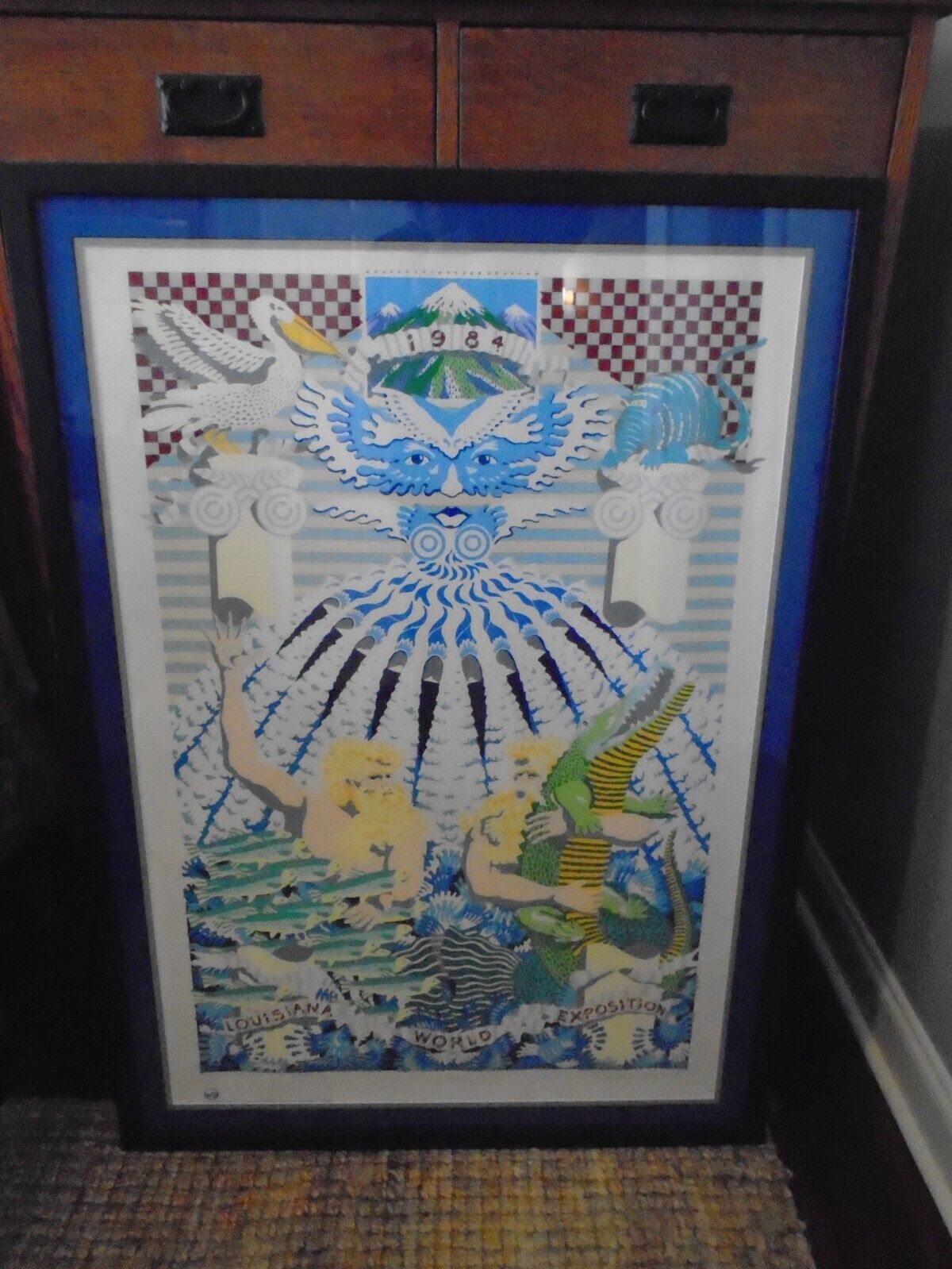Rare 1984 Louisiana World Exposition Lithograph, Signed/Numbered poster