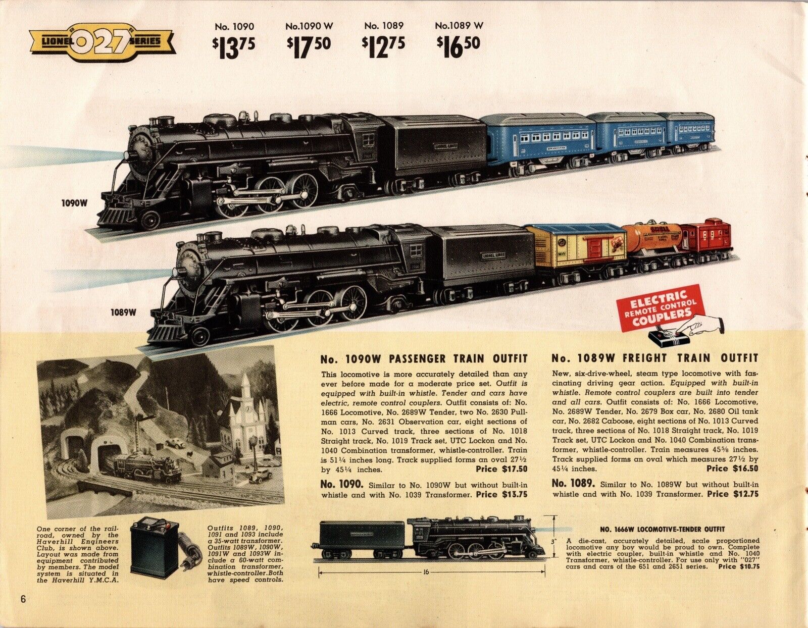 Vtg 1939 Print Ad Lionel O27 Model Railroad Catalog Page Train Room Retro Gift