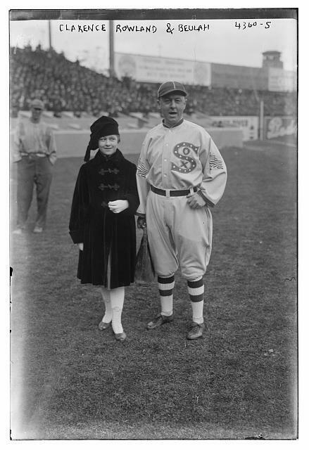 Clarence \'Pants\' Rowland,manager,Beulah,Chicago White Sox,baseball,1917,MLB